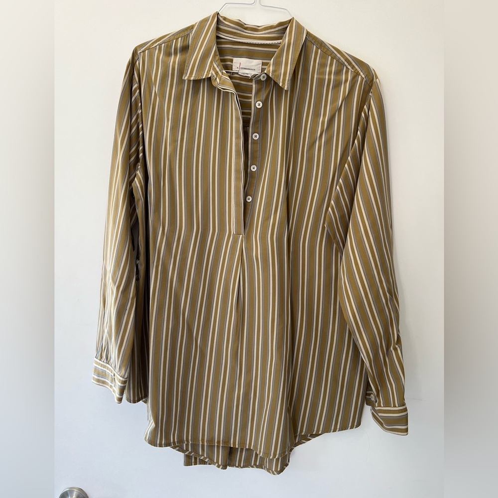 Anthropologie 3/4 Button Collared Shirt